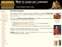 Tablet Screenshot of how-to-learn-any-language.com